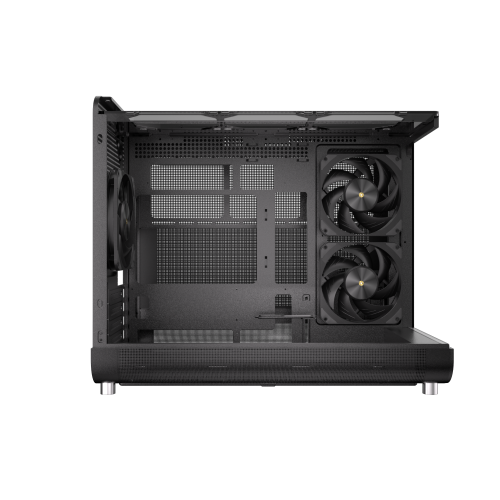 Powercool Aviator Black Micro ATX Gaming Case 3 x PWM Fans
